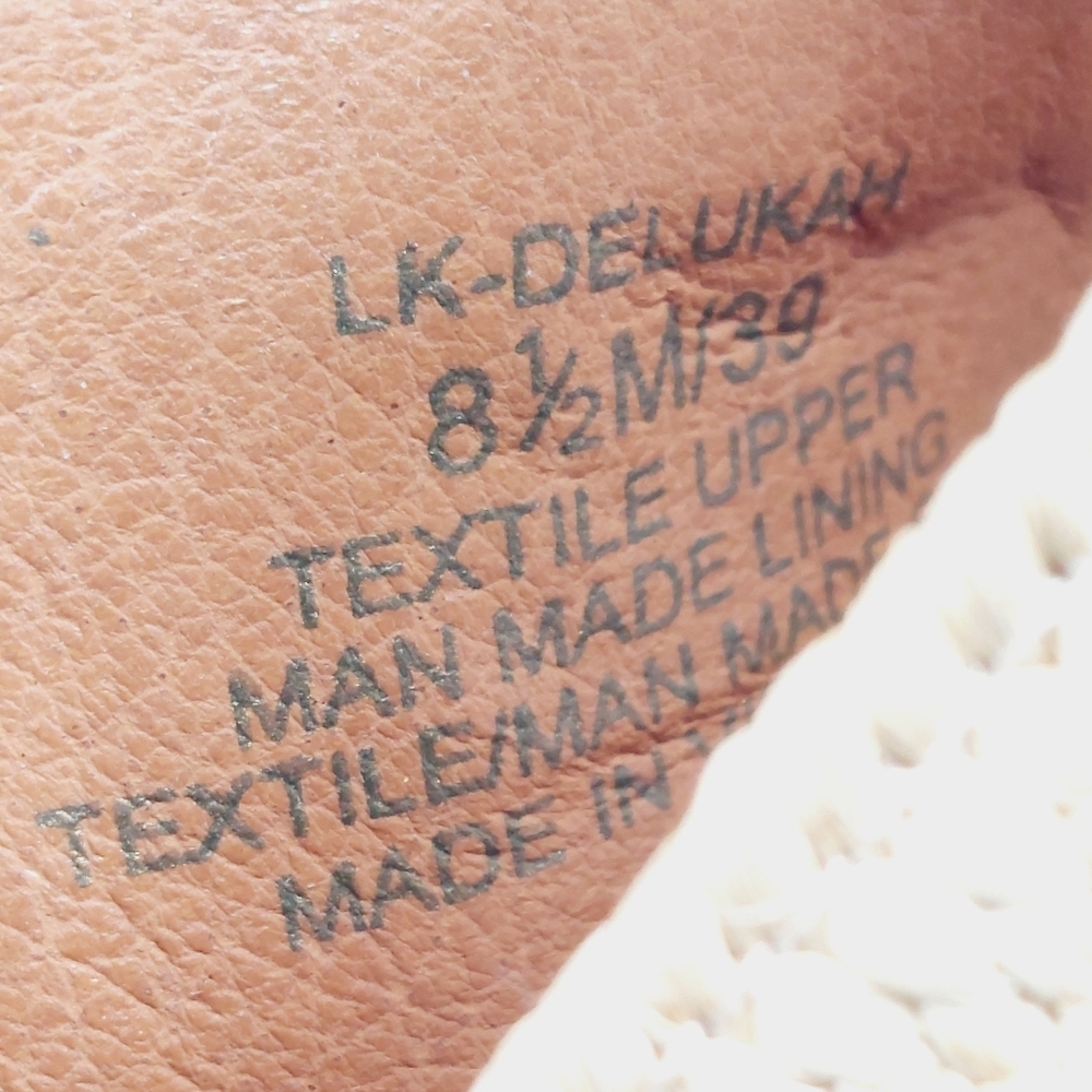 NEW Lucky Brand Delukah Cream Tan Ankle Strap Slingback Wedge Sandals V29 - Picture 11 of 12